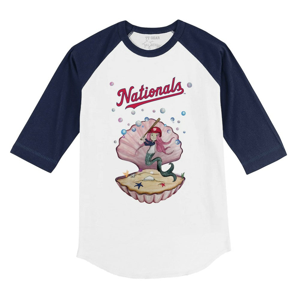 Washington Nationals Tiny Turnip Youth Mermaid 3/4-Sleeve Raglan T-Shirt Near Me