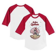 St. Louis Cardinals Tiny Turnip Youth Mermaid 3/4-Sleeve Raglan T-Shirt Online