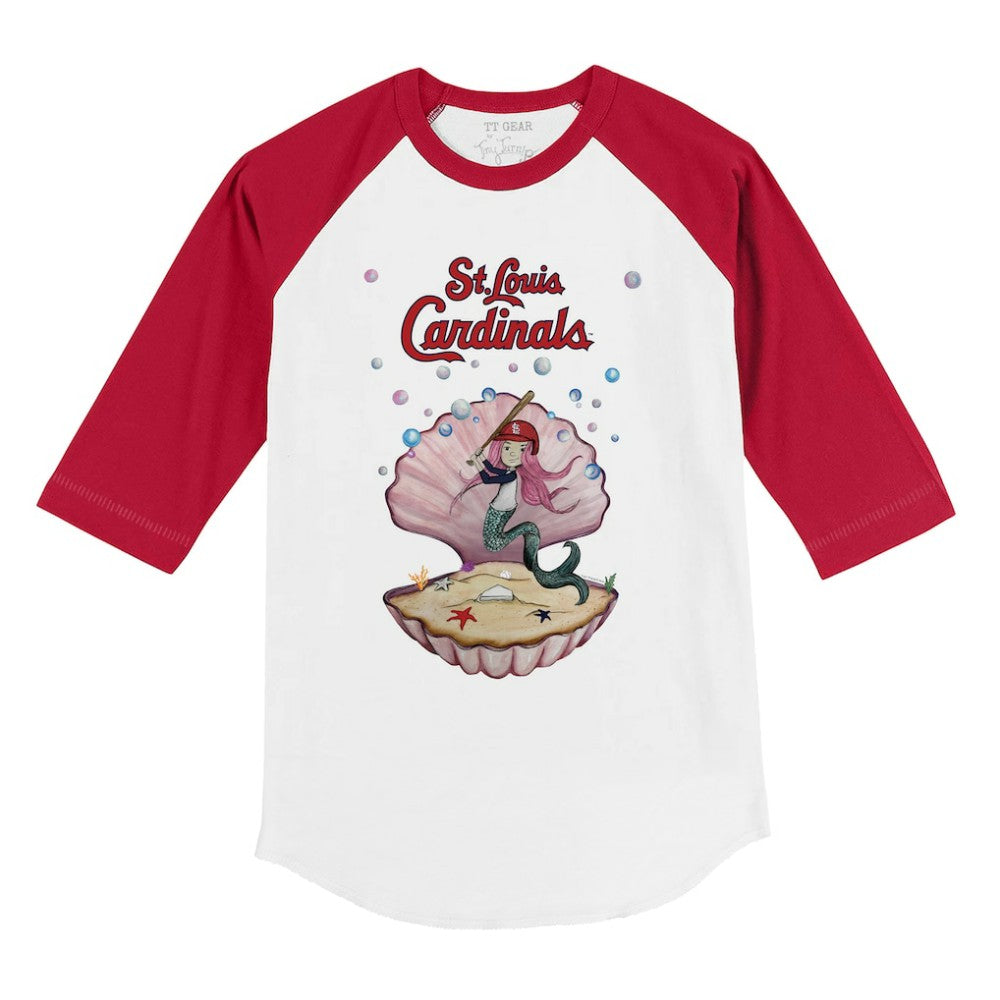 St. Louis Cardinals Tiny Turnip Youth Mermaid 3/4-Sleeve Raglan T-Shirt Online