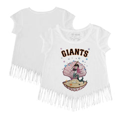 San Francisco Giants Tiny Turnip Girls Youth Mermaid Fringe T-Shirt for sale