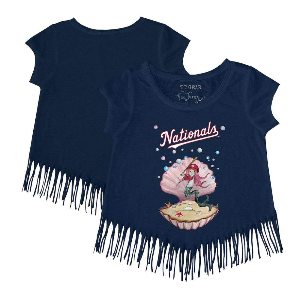 Washington Nationals Tiny Turnip Girls Youth Mermaid Fringe T-Shirt Discount