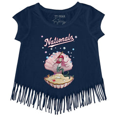 Washington Nationals Tiny Turnip Girls Youth Mermaid Fringe T-Shirt Discount
