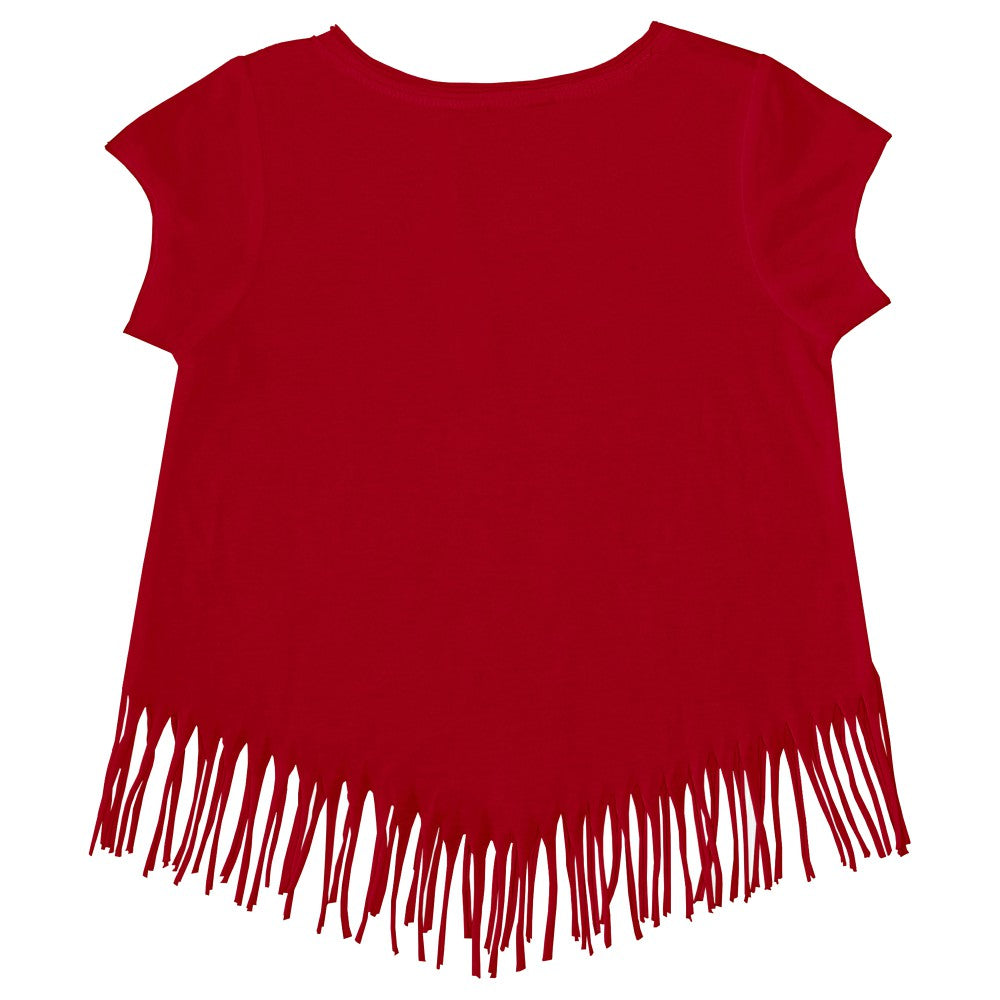 Cincinnati Reds Tiny Turnip Girls Youth Mermaid Fringe T-Shirt Sale