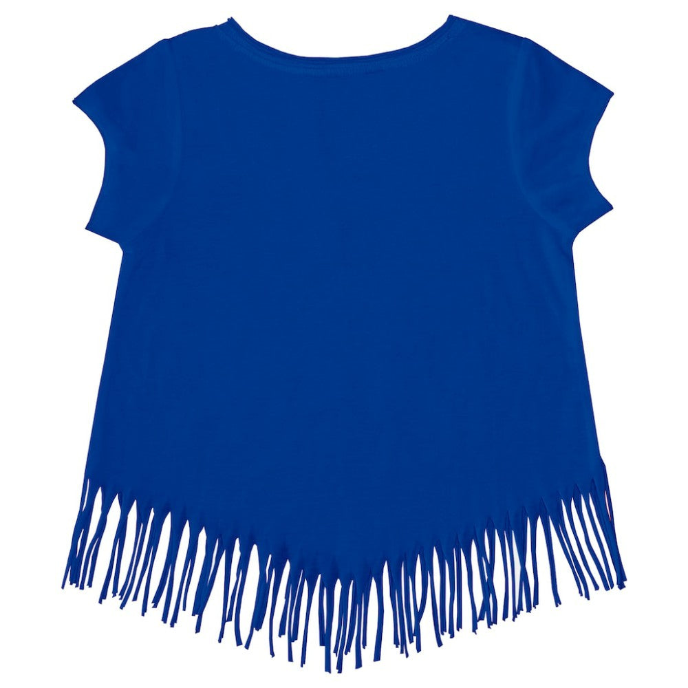 Los Angeles Dodgers Tiny Turnip Girls Youth Mermaid Fringe T-Shirt Sale