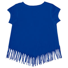 Los Angeles Dodgers Tiny Turnip Girls Youth Mermaid Fringe T-Shirt Sale