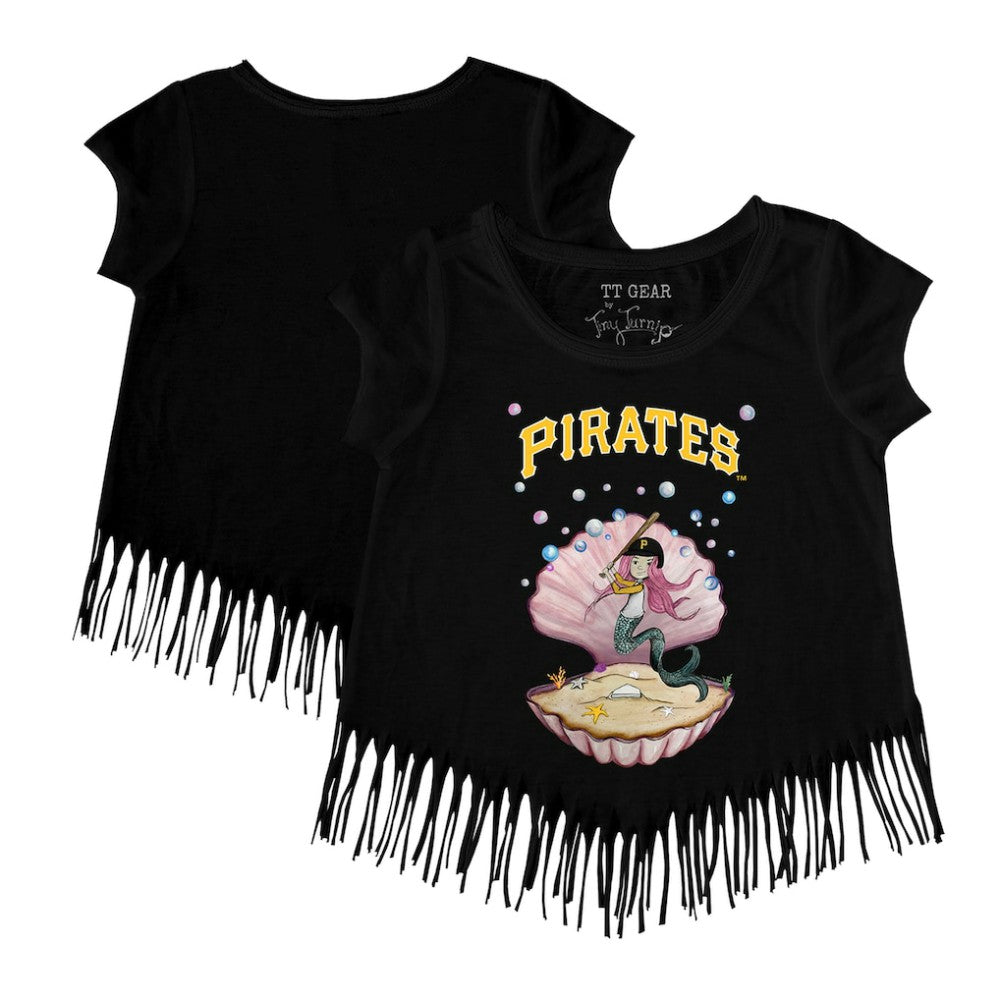 Pittsburgh Pirates Tiny Turnip Girls Youth Mermaid Fringe T-Shirt Online