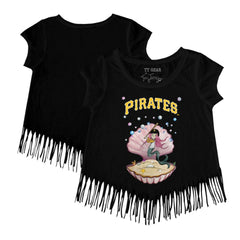 Pittsburgh Pirates Tiny Turnip Girls Youth Mermaid Fringe T-Shirt Online