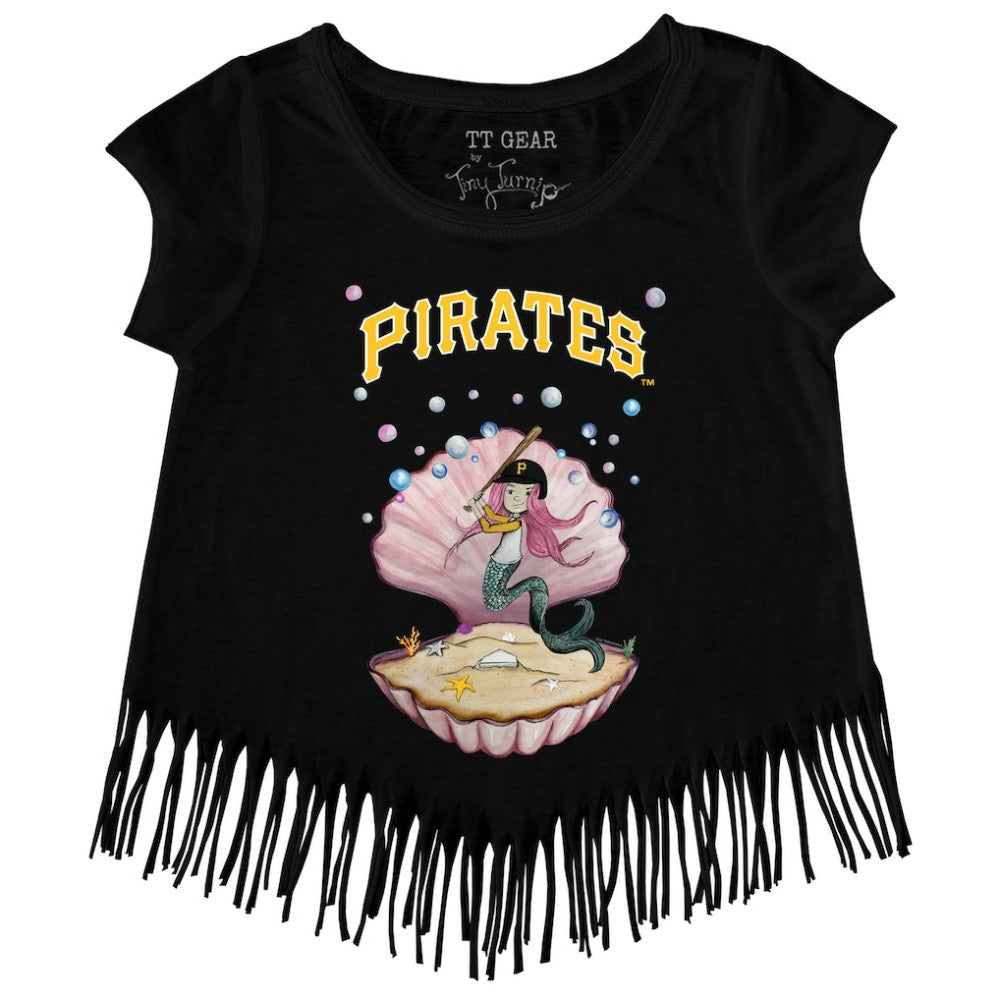 Pittsburgh Pirates Tiny Turnip Girls Youth Mermaid Fringe T-Shirt Online