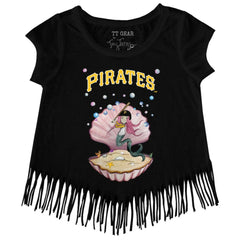 Pittsburgh Pirates Tiny Turnip Girls Youth Mermaid Fringe T-Shirt Online