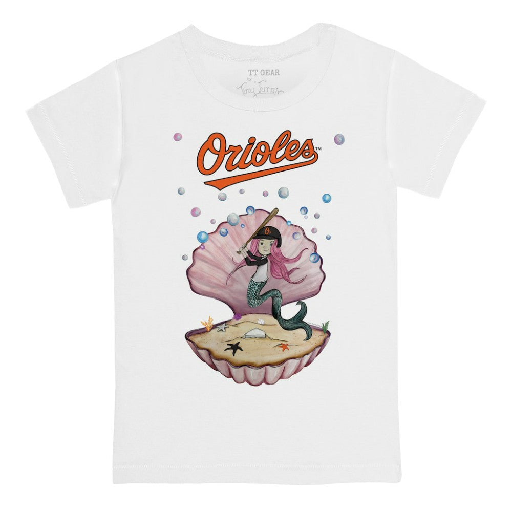 Baltimore Orioles Tiny Turnip Youth Mermaid T-Shirt Outlet