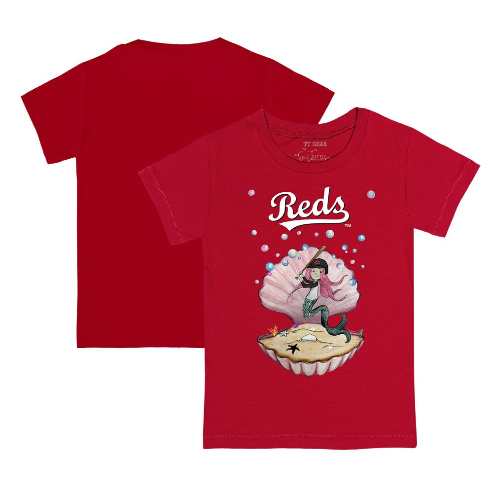 Cincinnati Reds Tiny Turnip Youth Mermaid T-Shirt Outlet