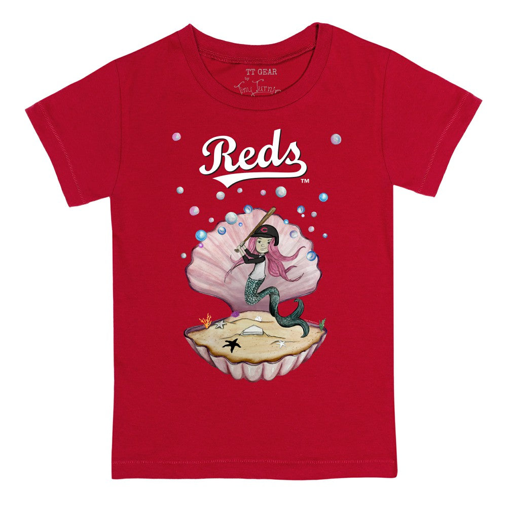 Cincinnati Reds Tiny Turnip Youth Mermaid T-Shirt Outlet