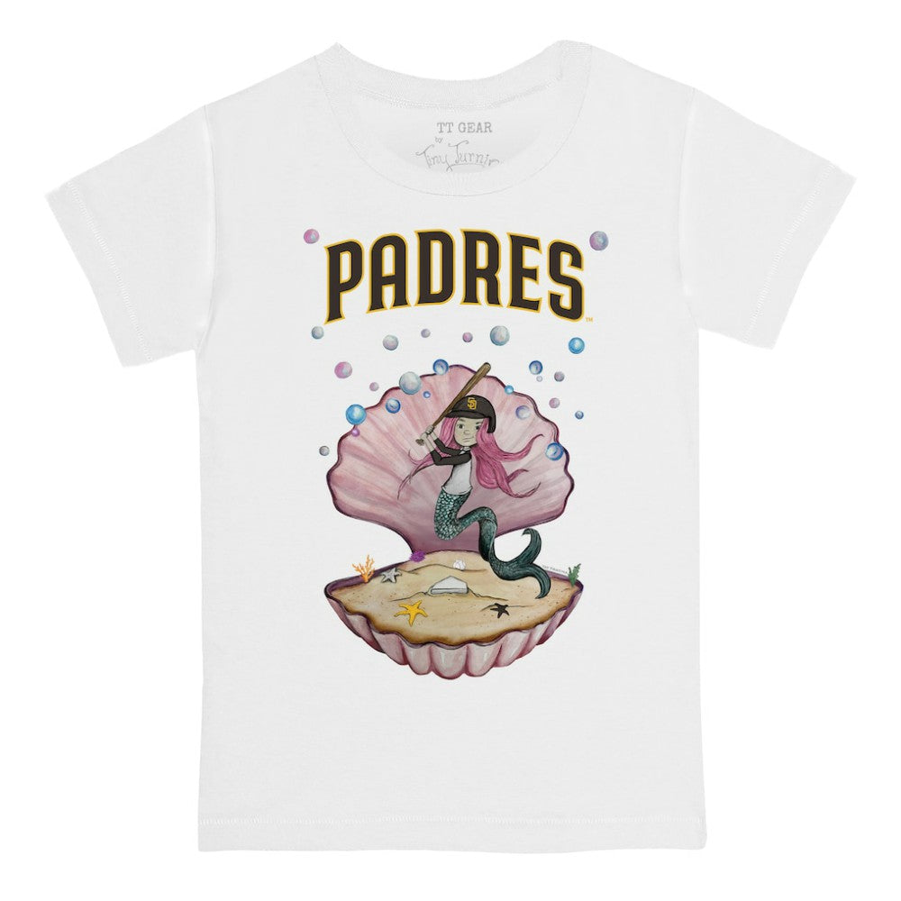 San Diego Padres Tiny Turnip Youth Mermaid T-Shirt Sale