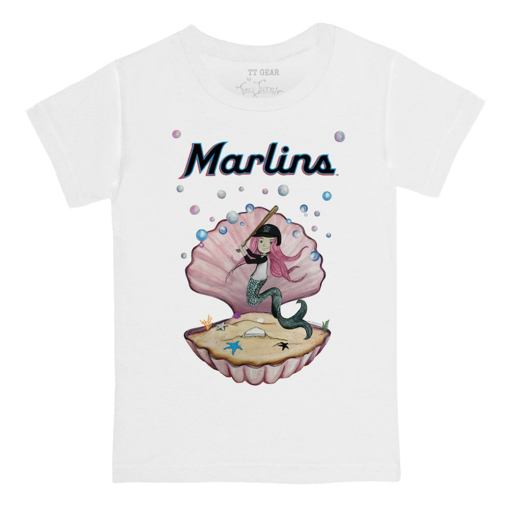 Miami Marlins Tiny Turnip Youth Mermaid T-Shirt for sale