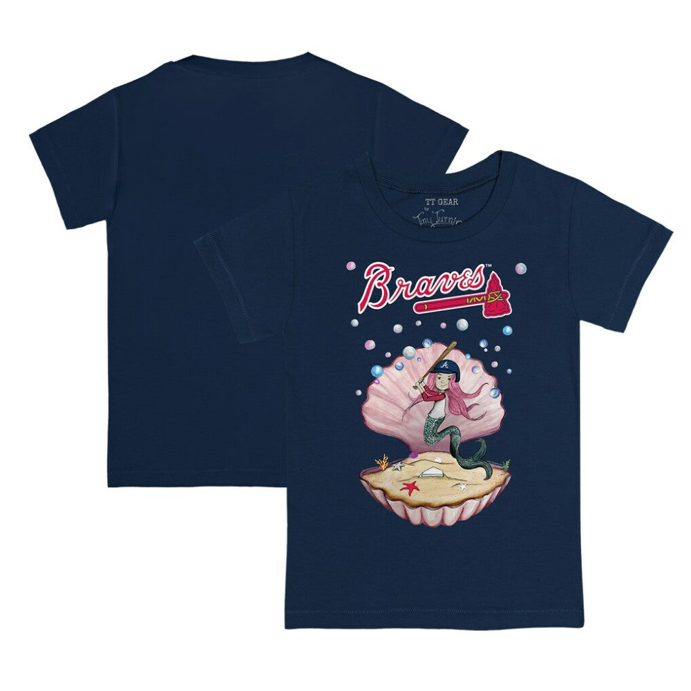 Atlanta Braves Tiny Turnip Youth Mermaid T-Shirt Discount