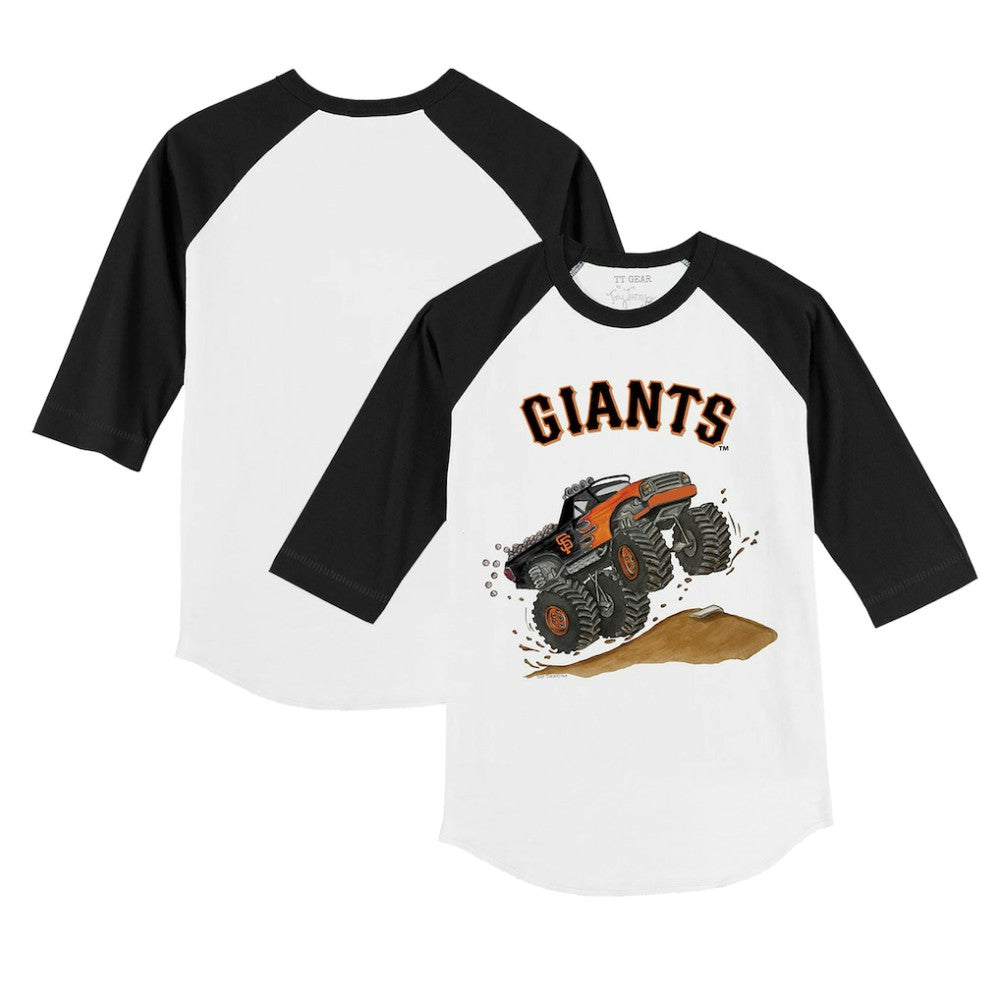 San Francisco Giants Tiny Turnip Youth Monster Truck 3/4-Sleeve Raglan T-Shirt Online