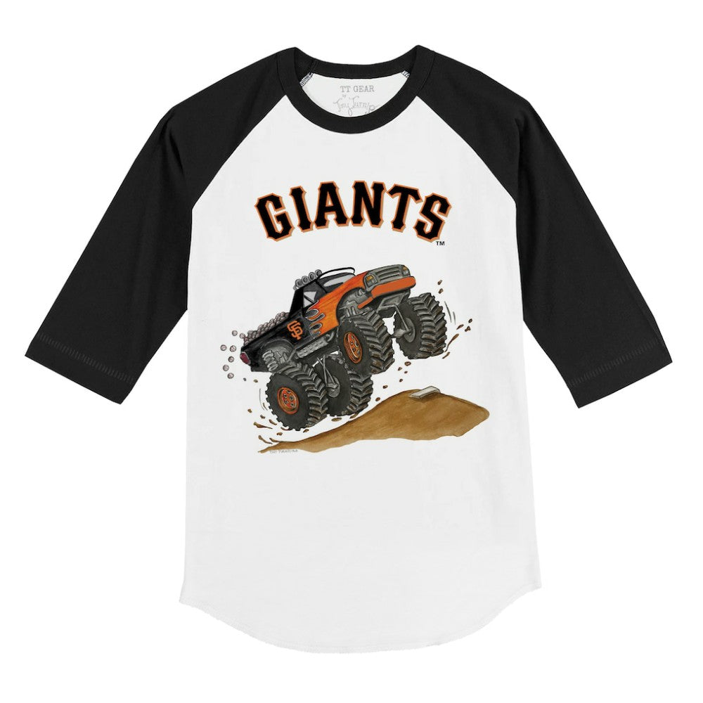 San Francisco Giants Tiny Turnip Youth Monster Truck 3/4-Sleeve Raglan T-Shirt Online