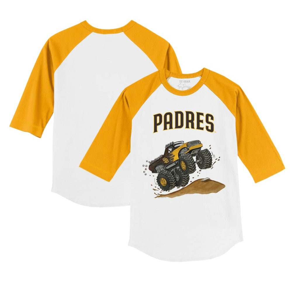 San Diego Padres Tiny Turnip Youth Monster Truck 3/4-Sleeve Raglan T-Shirt Sale