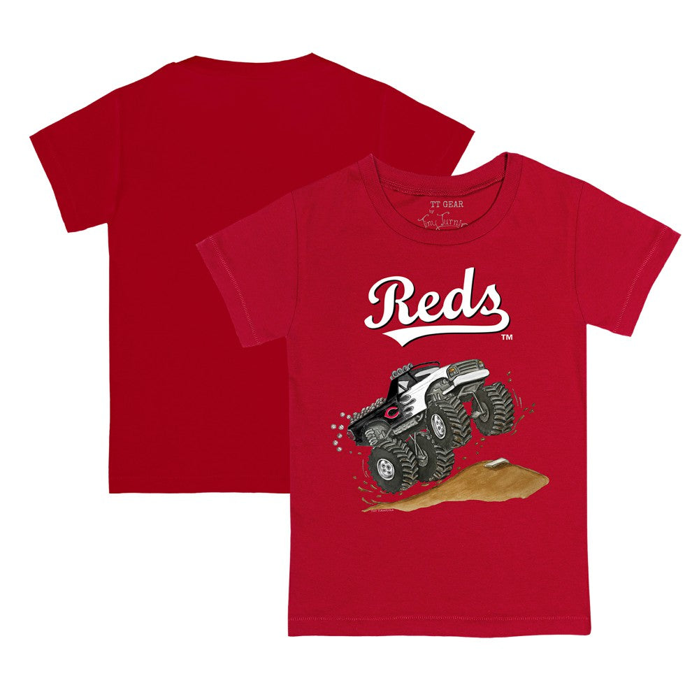 Cincinnati Reds Tiny Turnip Youth Monster Truck T-Shirt Near Me
