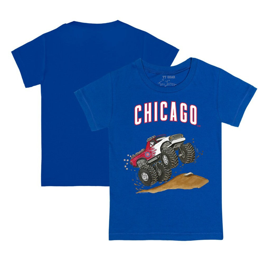 Chicago Cubs Tiny Turnip Youth Monster Truck T-Shirt Outlet