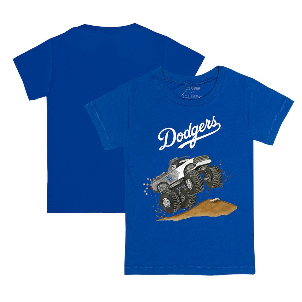 Los Angeles Dodgers Tiny Turnip Youth Monster Truck T-Shirt Discount