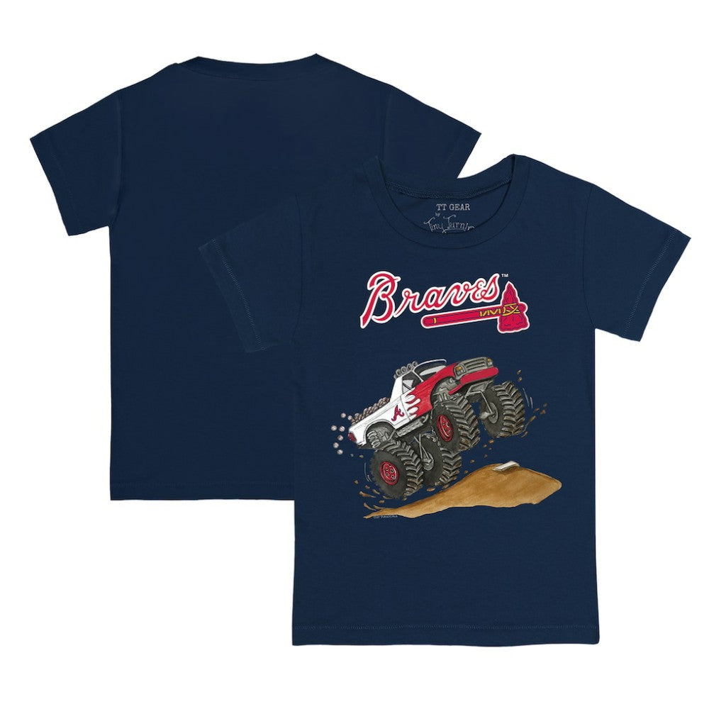 Atlanta Braves Tiny Turnip Youth Monster Truck T-Shirt Discount