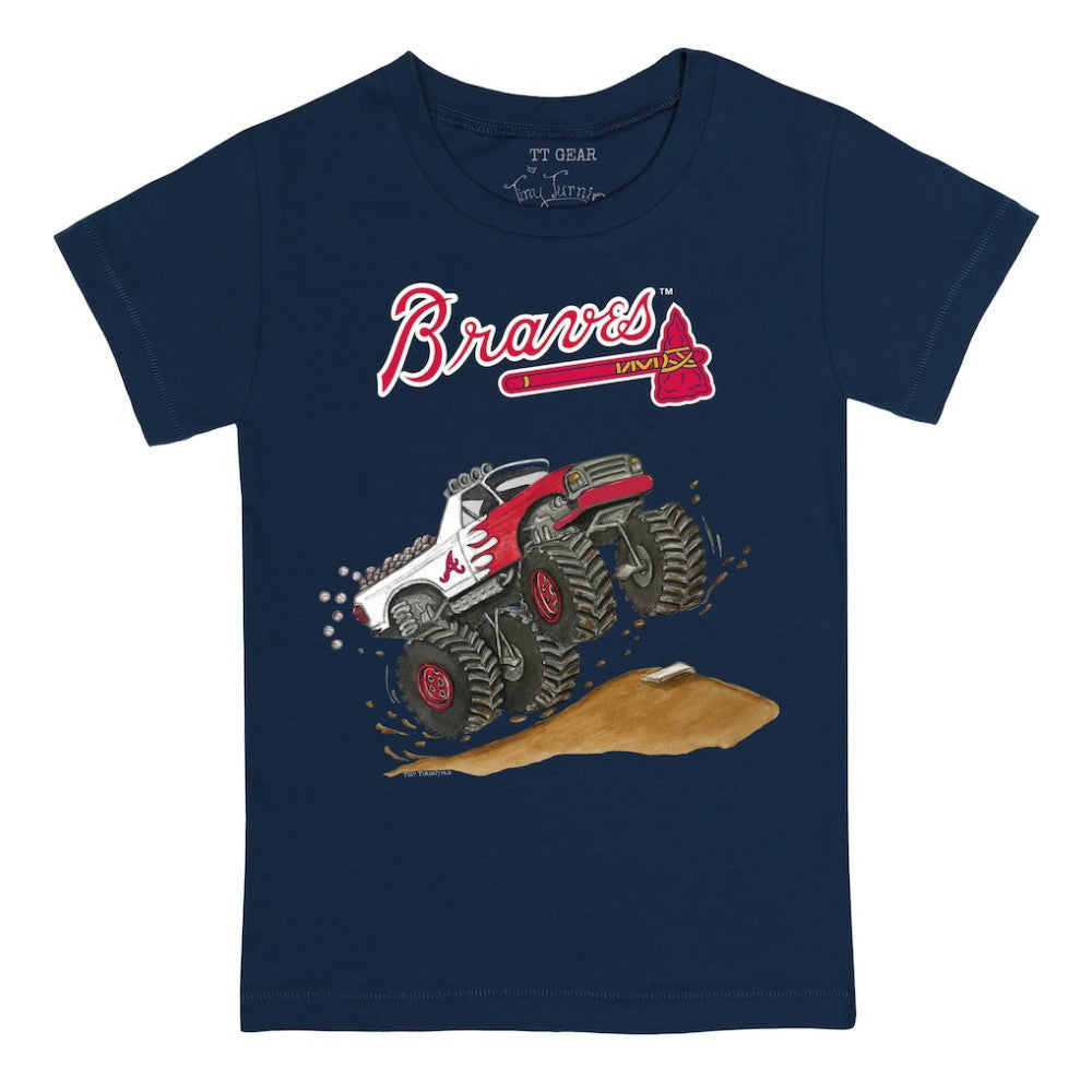 Atlanta Braves Tiny Turnip Youth Monster Truck T-Shirt Discount