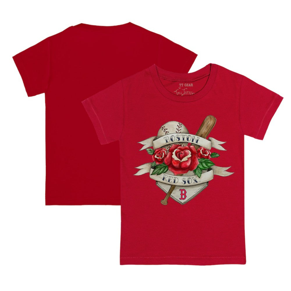 Boston Red Sox Tiny Turnip Youth Tattoo Rose T-Shirt Online