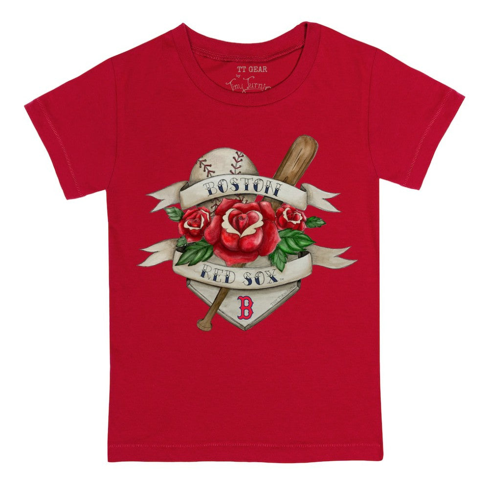 Boston Red Sox Tiny Turnip Youth Tattoo Rose T-Shirt Online