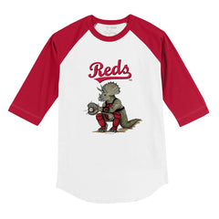 Cincinnati Reds Tiny Turnip Youth Triceratops 3/4-Sleeve Raglan T-Shirt Online
