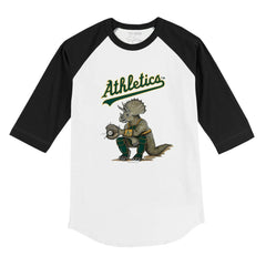 Athletics Tiny Turnip Youth Triceratops 3/4-Sleeve Raglan T-Shirt Outlet