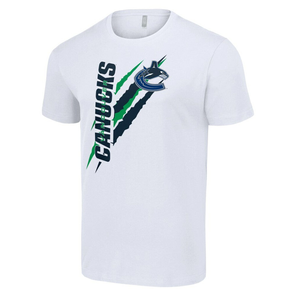 Vancouver Canucks Starter Color Scratch T-Shirt - White | NHL Clearance