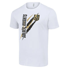 Vegas Golden Knights Starter Color Scratch T-Shirt - White | NHL Lifestyle