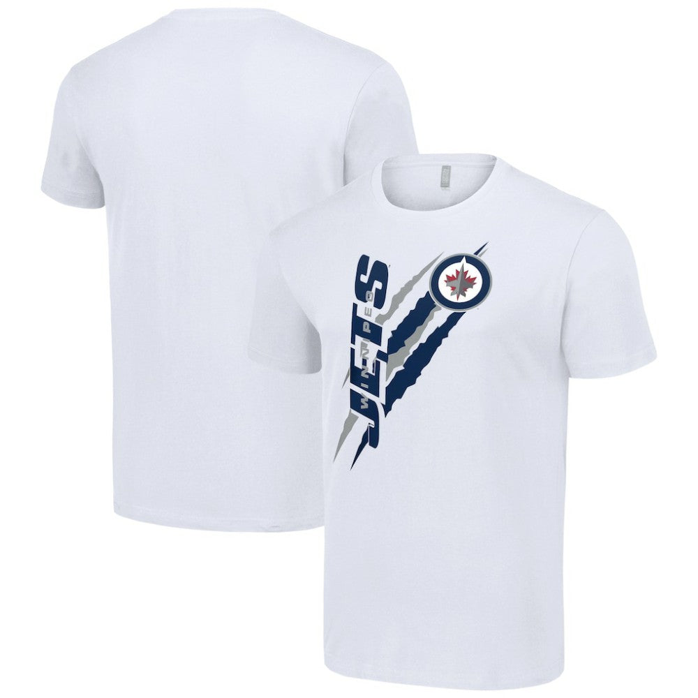 Winnipeg Jets Starter Color Scratch T-Shirt - White | NHL sale