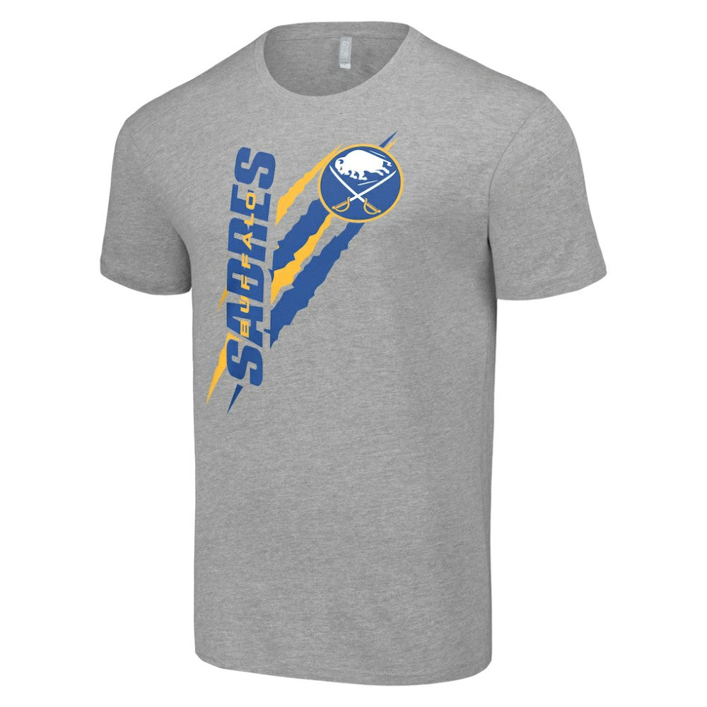 Buffalo Sabres Starter Color Scratch T-Shirt - Heather Gray | NHL Clearance