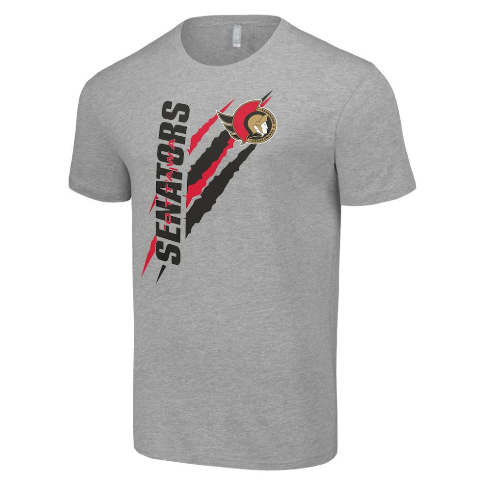 Ottawa Senators Starter Color Scratch T-Shirt - Heather Gray | NHL near me