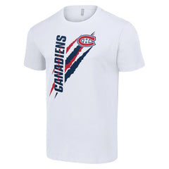 Montreal Canadiens Starter Color Scratch T-Shirt - White | NHL discount