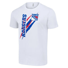 New York Rangers Starter Color Scratch T-Shirt - White | NHL sale