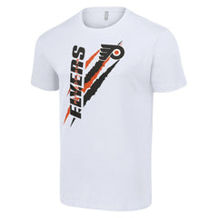 Philadelphia Flyers Starter Color Scratch T-Shirt - White | NHL Lifestyle