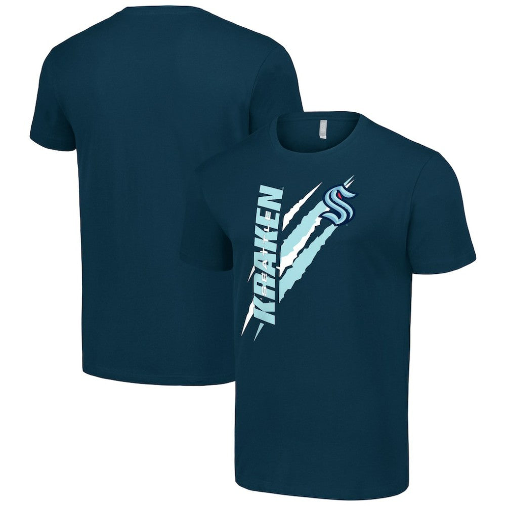 Seattle Kraken Starter Color Scratch T-Shirt - Deep Sea Blue | NHL near me