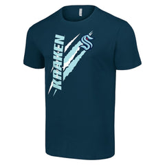 Seattle Kraken Starter Color Scratch T-Shirt - Deep Sea Blue | NHL near me