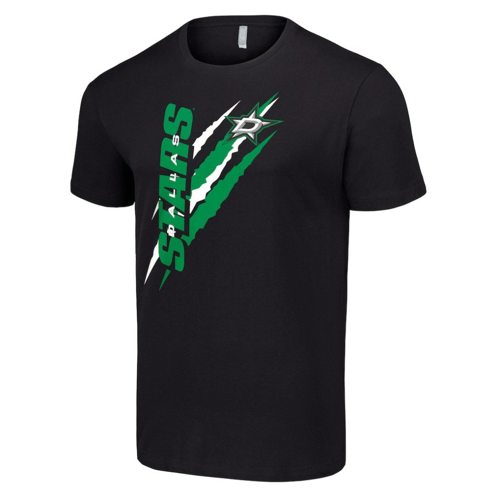 Dallas Stars Starter Color Scratch T-Shirt - Black | NHL Lifestyle