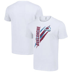 Colorado Avalanche Starter Color Scratch T-Shirt - White | NHL online