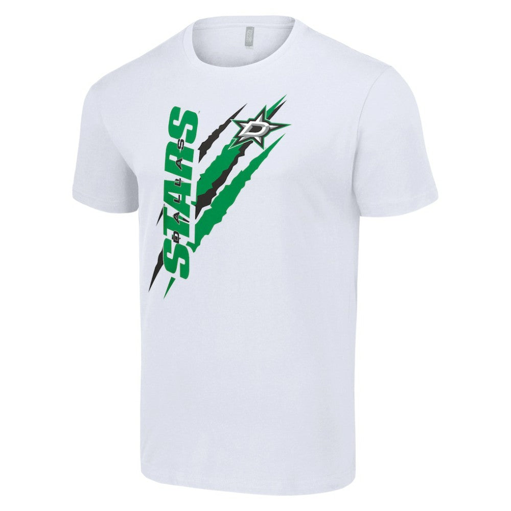 Dallas Stars Starter Color Scratch T-Shirt - White | NHL near me