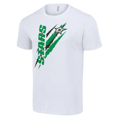 Dallas Stars Starter Color Scratch T-Shirt - White | NHL near me