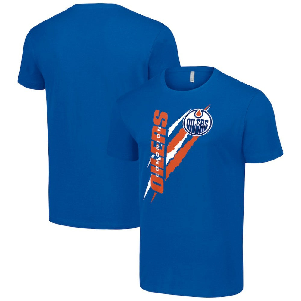 Edmonton Oilers Starter Color Scratch T-Shirt - Royal | NHL near me