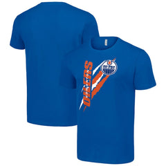 Edmonton Oilers Starter Color Scratch T-Shirt - Royal | NHL near me