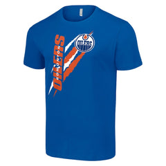 Edmonton Oilers Starter Color Scratch T-Shirt - Royal | NHL near me