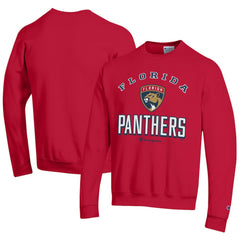 Florida Panthers Champion Eco Powerblend Crewneck Sweatshirt - Red | NHL Clearance