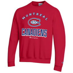 Montreal Canadiens Champion Eco Powerblend Crewneck Sweatshirt - Red | NHL on sale